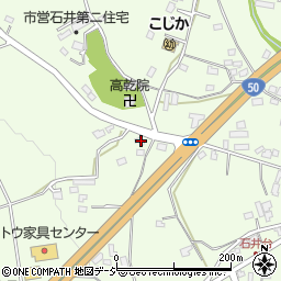 茨城県笠間市石井1576周辺の地図