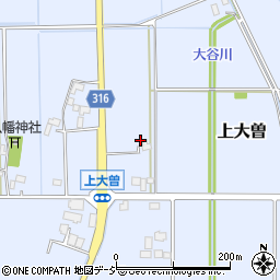 栃木県真岡市上大曽379周辺の地図