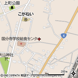 栃木県下野市小金井周辺の地図