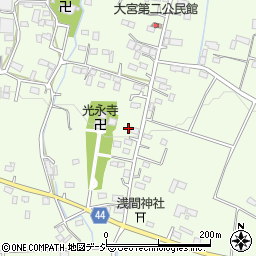 栃木県栃木市大宮町1528周辺の地図