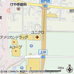 ユニクロ上田店周辺の地図