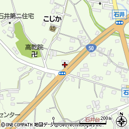 茨城県笠間市石井1447周辺の地図