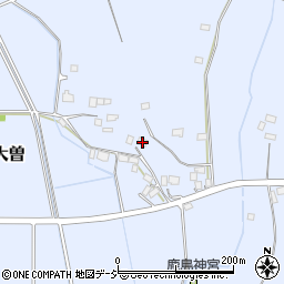 栃木県真岡市上大曽408周辺の地図