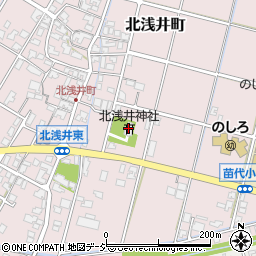 北浅井神社周辺の地図