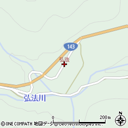 弘法周辺の地図