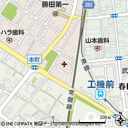 茨城県ひたちなか市勝田本町25周辺の地図