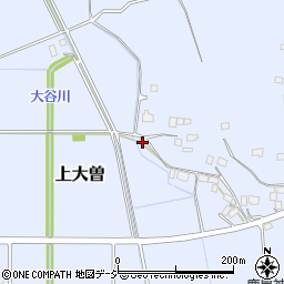 栃木県真岡市上大曽84周辺の地図