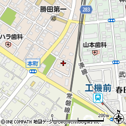 茨城県ひたちなか市勝田本町25-3周辺の地図
