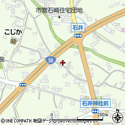 茨城県笠間市石井1429周辺の地図