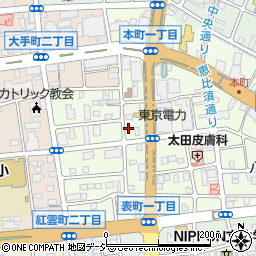 タイムズ前橋本町第５駐車場周辺の地図
