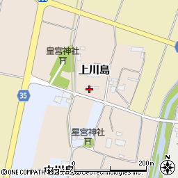 栃木県下野市上川島周辺の地図