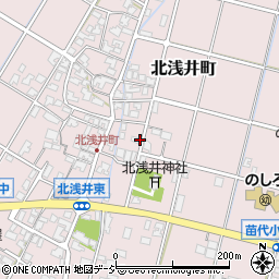 石川県小松市北浅井町イ321周辺の地図