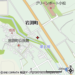 石川県小松市岩渕町周辺の地図