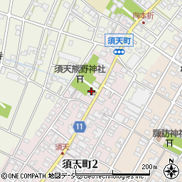 須天町公民館周辺の地図