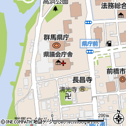群馬県庁　地域創生部文化財保護課周辺の地図