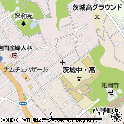 茨城県水戸市松本町1-17周辺の地図
