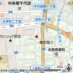 前橋本町一郵便局 ＡＴＭ周辺の地図