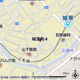 パティオ城東周辺の地図