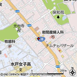 茨城県水戸市末広町周辺の地図