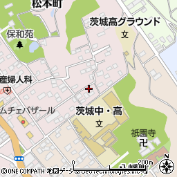 茨城県水戸市松本町1-21周辺の地図