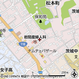 茨城県水戸市松本町3-2周辺の地図