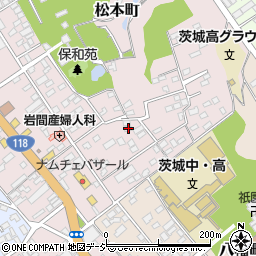 茨城県水戸市松本町2-20周辺の地図