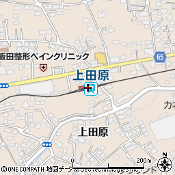 長野県上田市周辺の地図