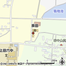 泉田周辺の地図