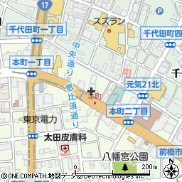 みずほ銀行前橋支店周辺の地図