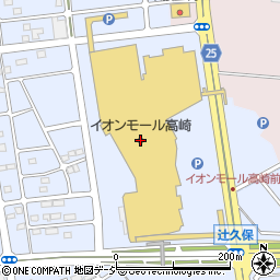 群馬銀行イオン高崎ショッピングセンター ＡＴＭ周辺の地図