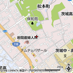 茨城県水戸市松本町3-22周辺の地図