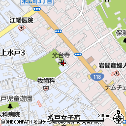 光台寺周辺の地図