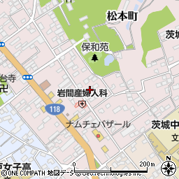 茨城県水戸市松本町3-5周辺の地図