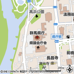群馬銀行県庁支店 ＡＴＭ周辺の地図