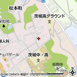 茨城県水戸市松本町7-18周辺の地図