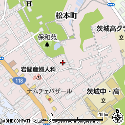 茨城県水戸市松本町4-26周辺の地図