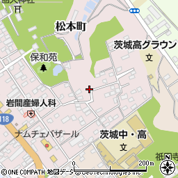 茨城県水戸市松本町5周辺の地図
