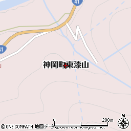 岐阜県飛騨市神岡町東漆山周辺の地図