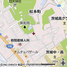 茨城県水戸市松本町4-13周辺の地図