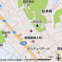 茨城県水戸市松本町14-2周辺の地図