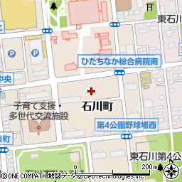 茨城県ひたちなか市石川町周辺の地図