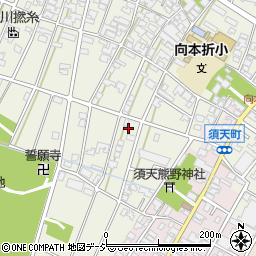 石川県小松市向本折町ワ周辺の地図