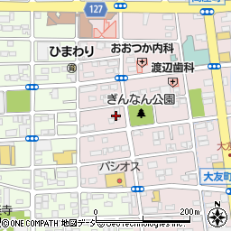 株式会社東京めいらく群馬営業所周辺の地図