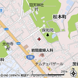 茨城県水戸市松本町14-3周辺の地図