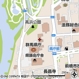 群馬県庁　県土整備部監理課周辺の地図