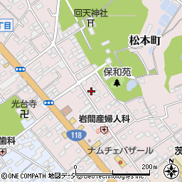 茨城県水戸市松本町14-5周辺の地図