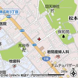 豊田理容所周辺の地図