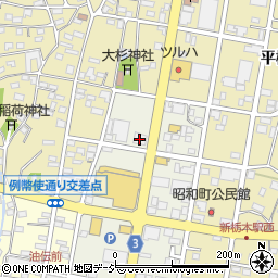 スギモト美容室　栃木店周辺の地図