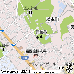 茨城県水戸市松本町13-15周辺の地図