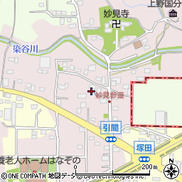 群馬県高崎市引間町61周辺の地図